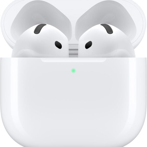 Apple AirPods 4 Wireless Earbuds, Bluetooth Headphones, with Active Noise Cancellation, Adaptive Audio, Transparency Mode, Personalized Spatial Audio, USB-C Charging Case, Wireless Charging, H2 Chip